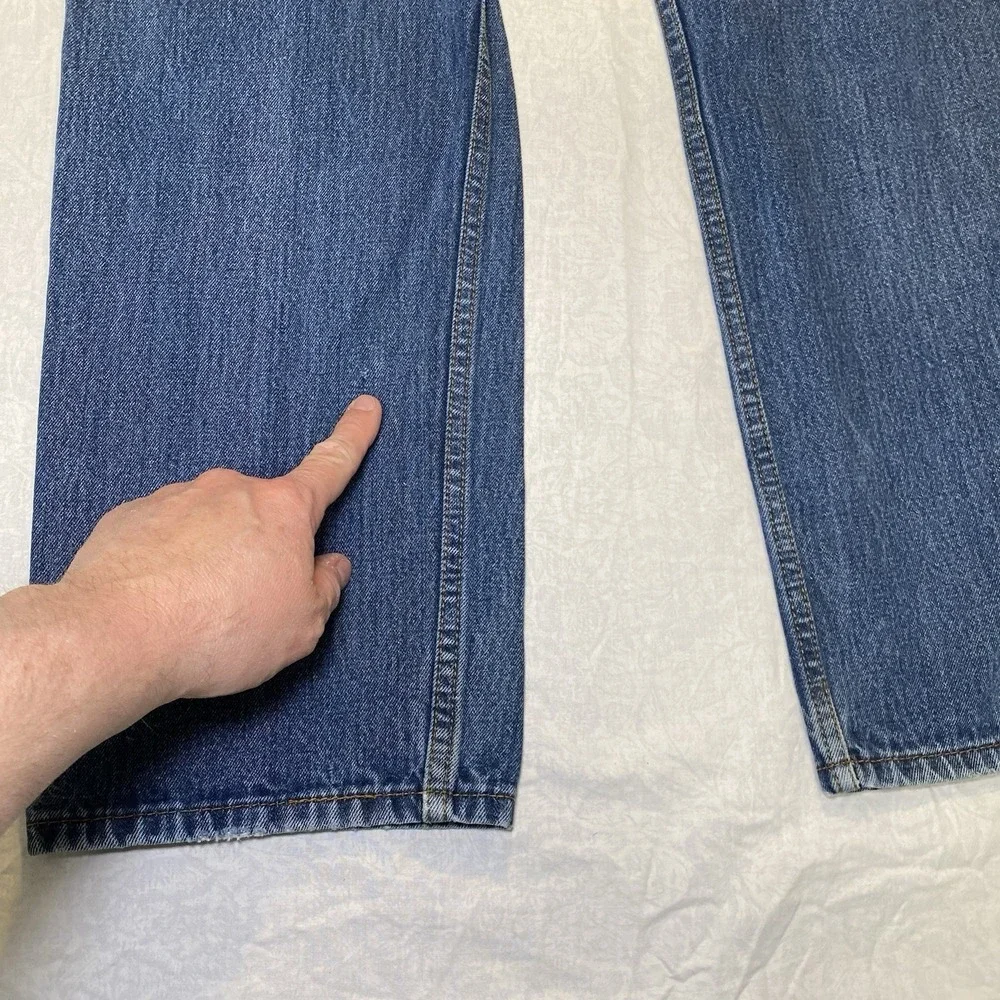Levis 505 Jeans Mens 36x30 Blue Regular Straight Denim Classic
